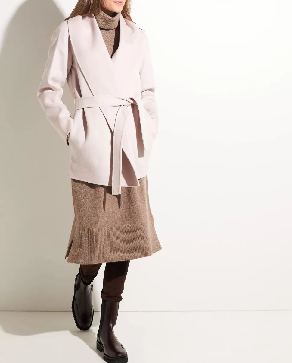 Asymmetric Cashmere Coat<* Discount