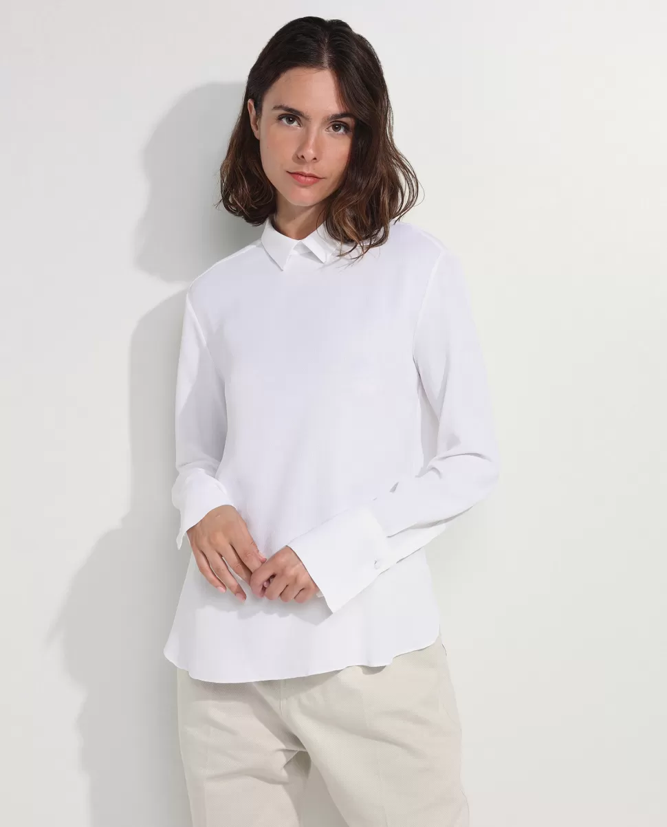 Blouse In Silk Blend<Antonelli Clearance