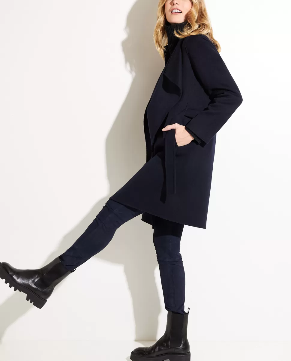 Cashmere Coat With Belt<* Online