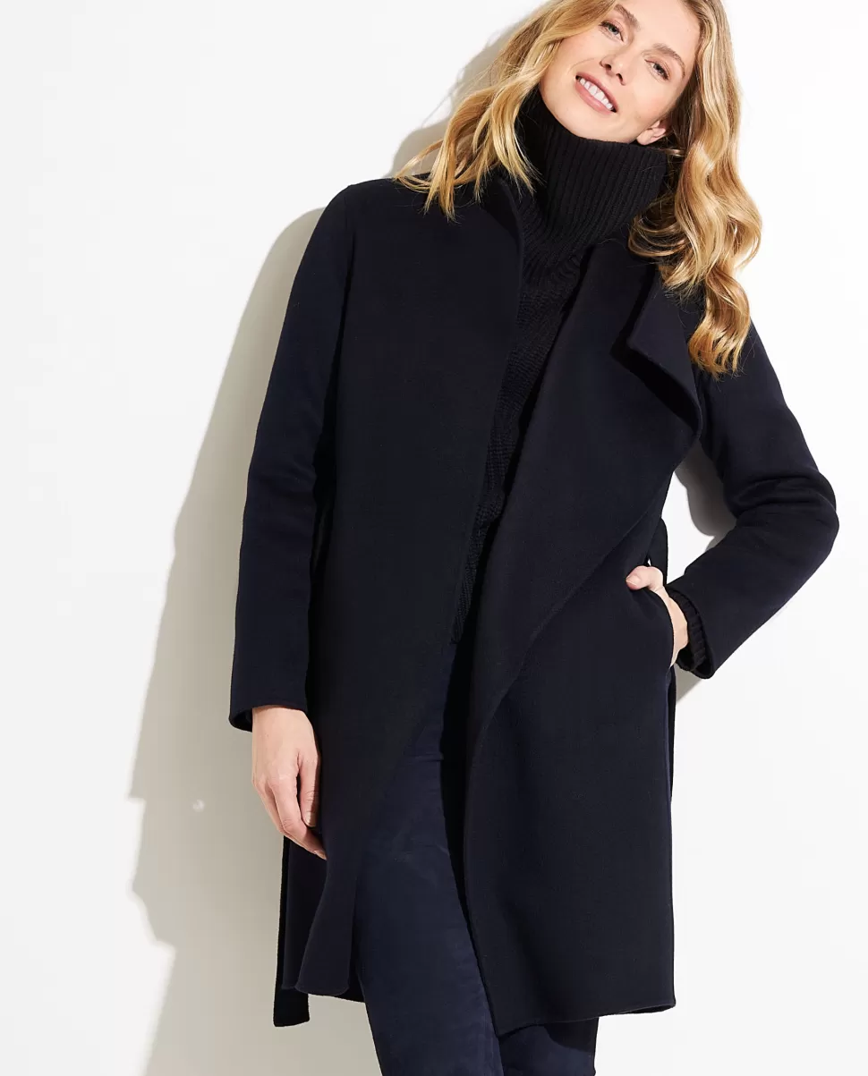 Cashmere Coat With Belt<* Online