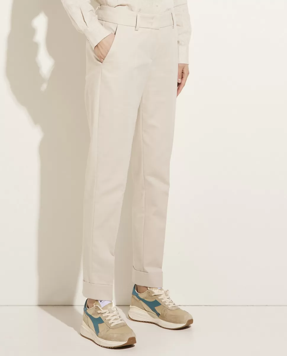 Cotton Trousers<* Discount