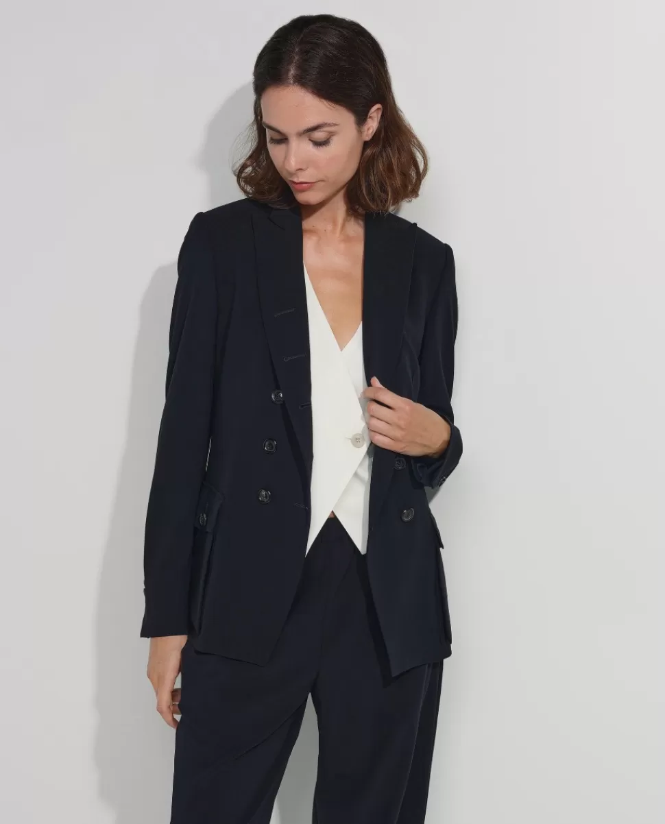 Double Breasted Blazer<* Hot