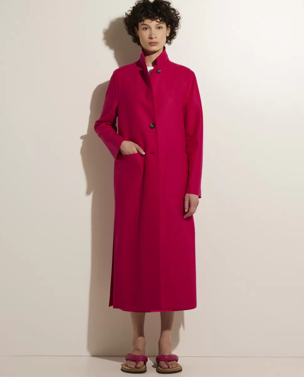 Long Coat In Pressed Wool<Harris Wharf London Online