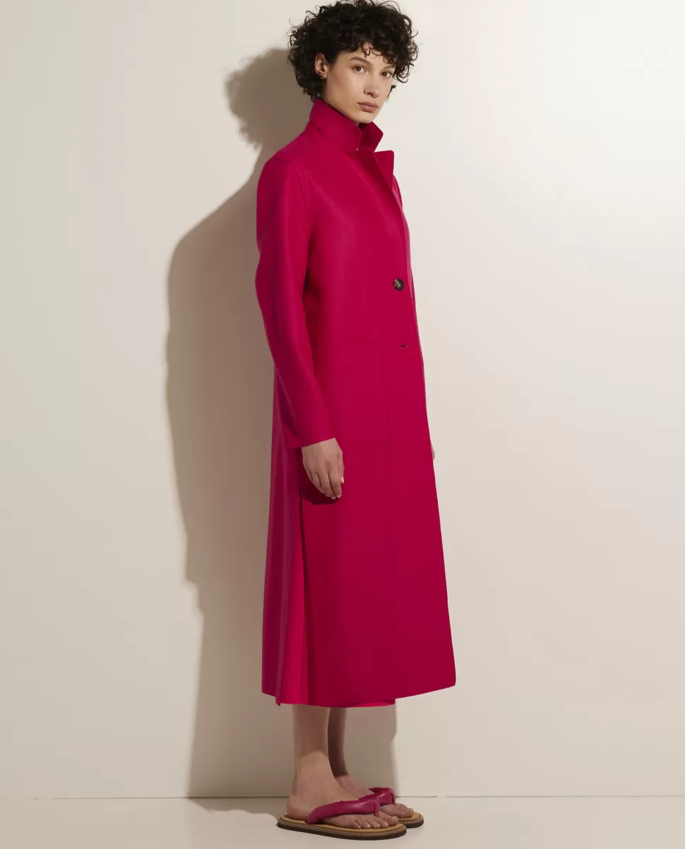 Long Coat In Pressed Wool<Harris Wharf London Online