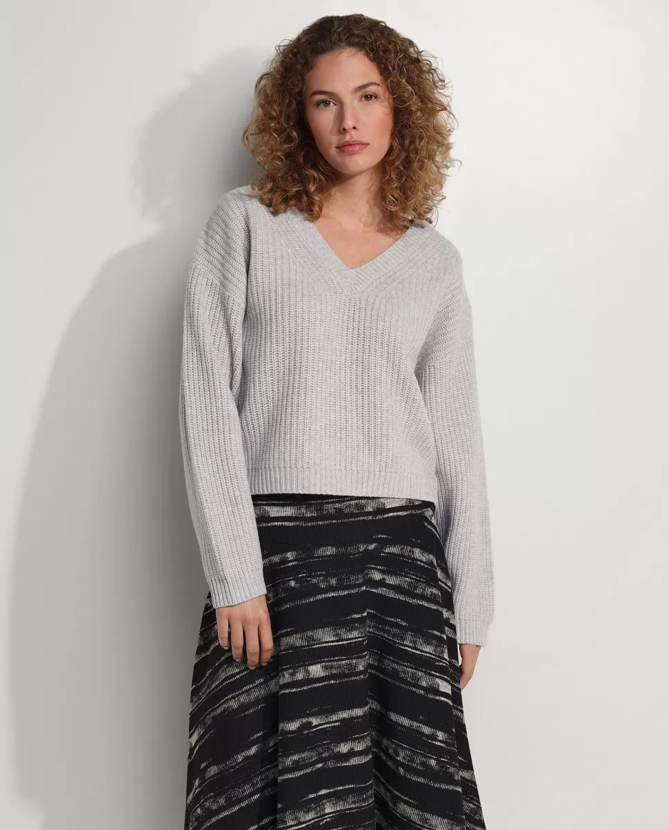 Wool V-Neck Sweater<* Hot