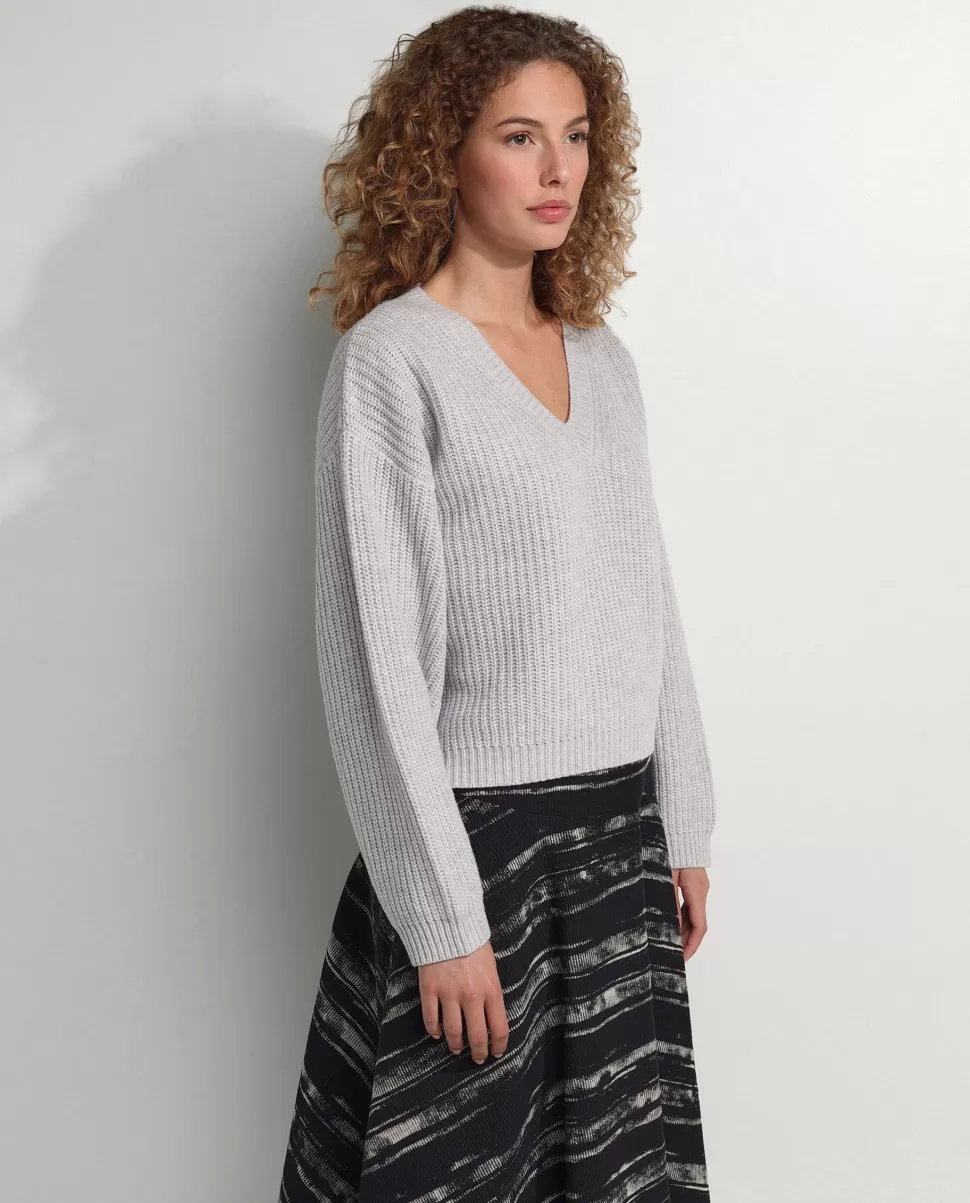 Wool V-Neck Sweater<* Hot