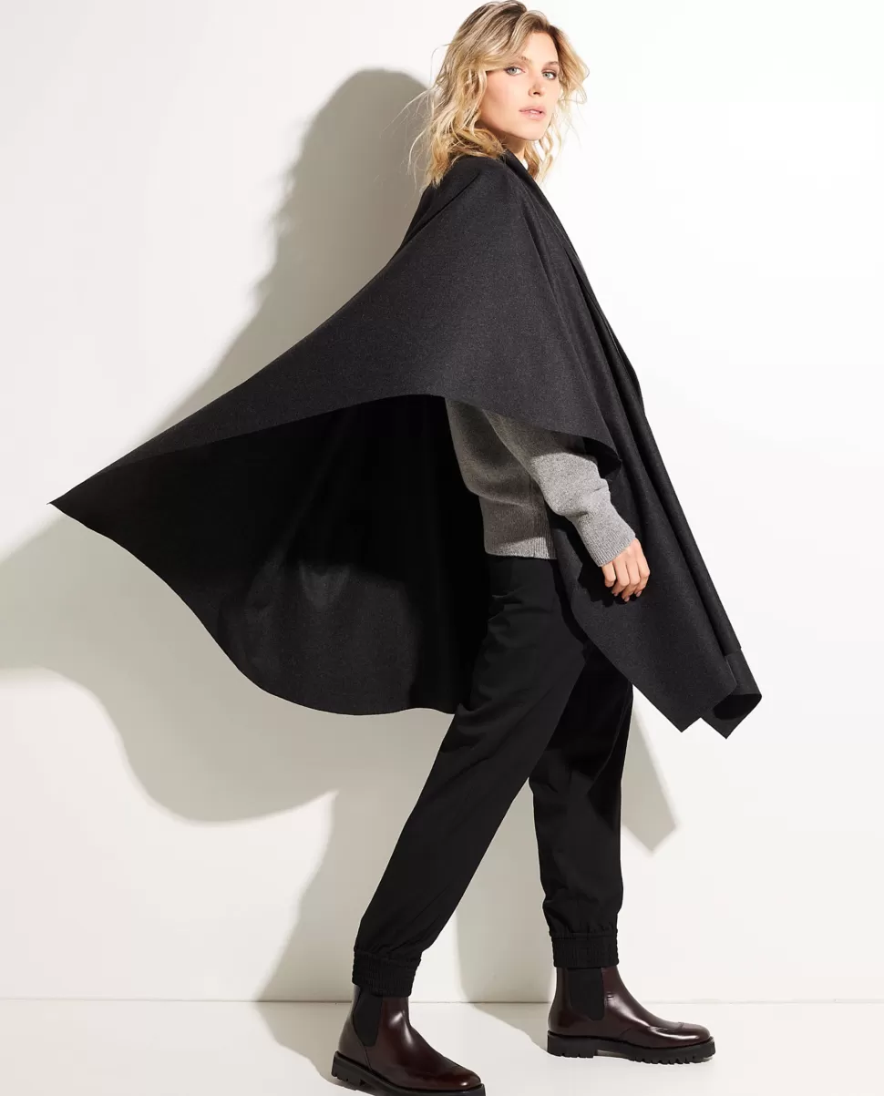 Wool-Cashmere Cape<* Shop