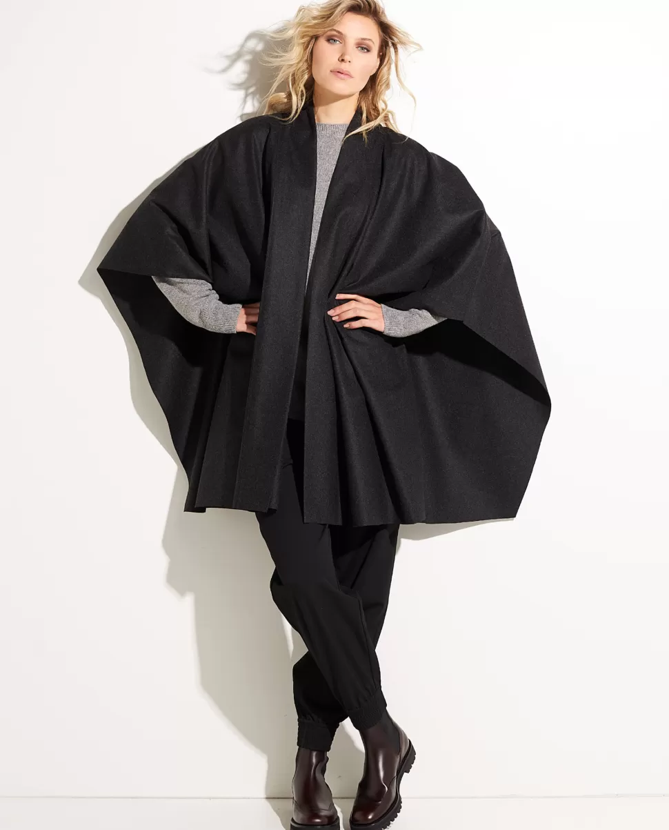 Wool-Cashmere Cape<* Shop