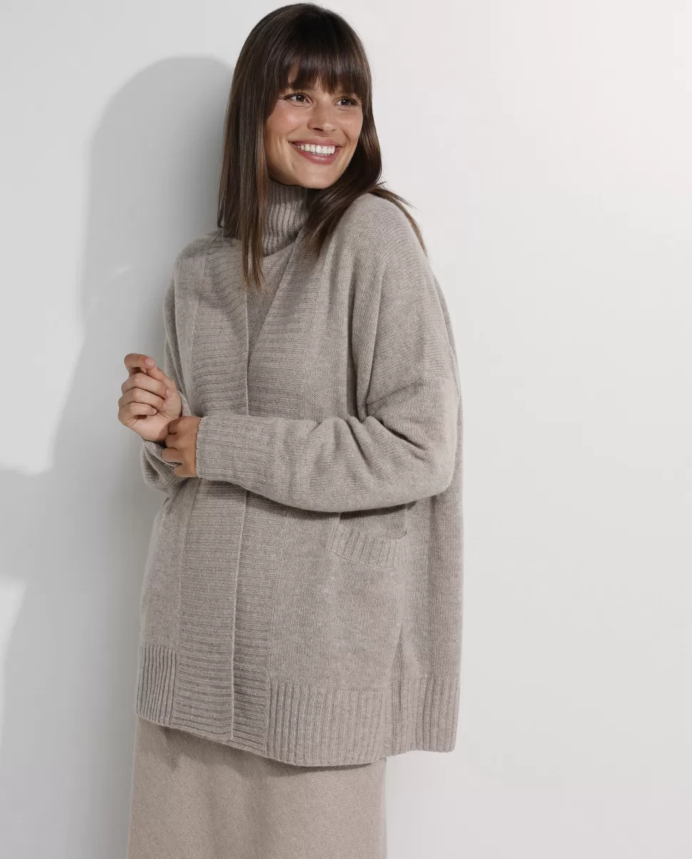 Wool-Cashmere Cardigan<* Discount