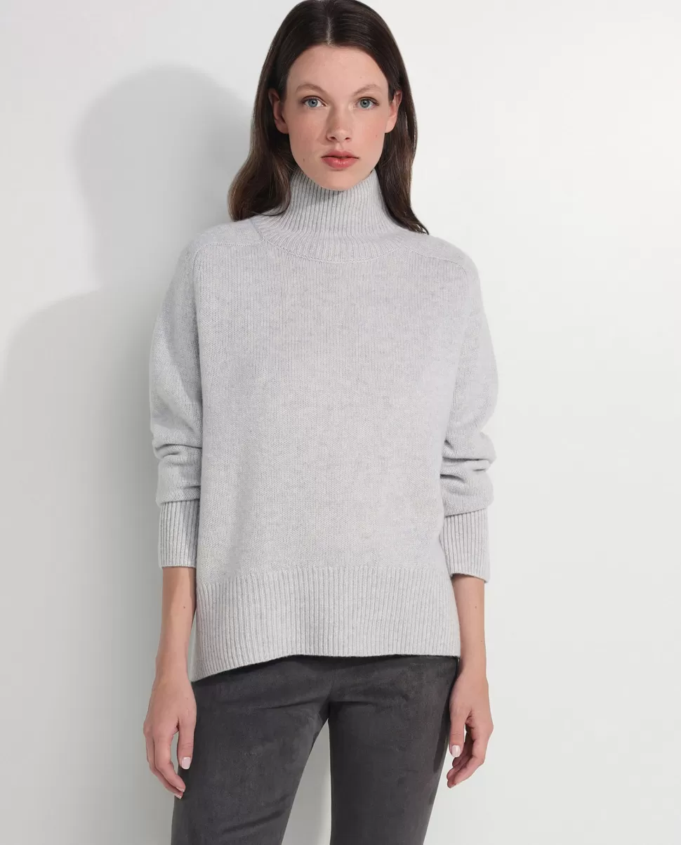 Wool-Cashmere Turtleneck Sweater<* Store