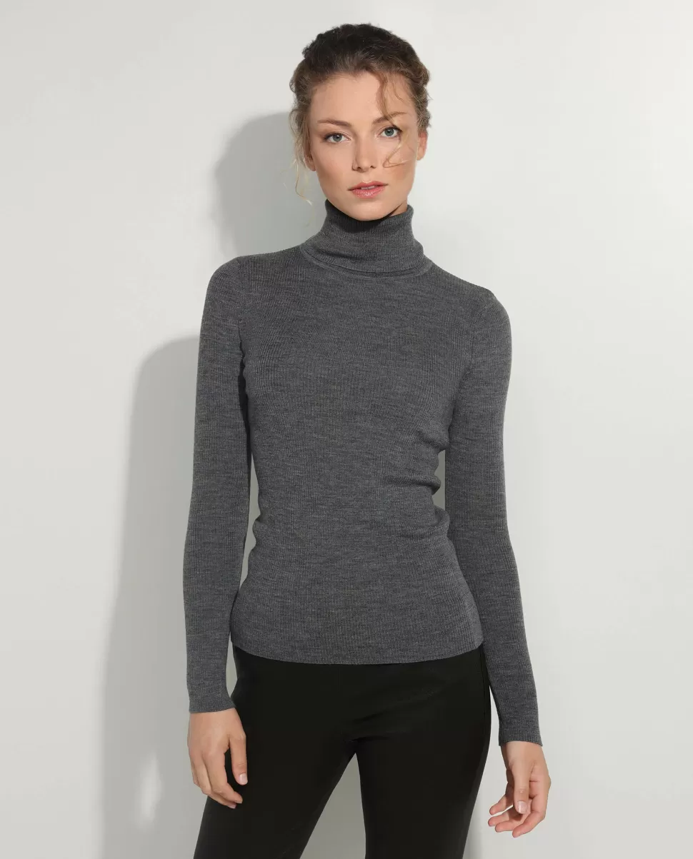 Woolen Turtle Neck Sweater<Irie New