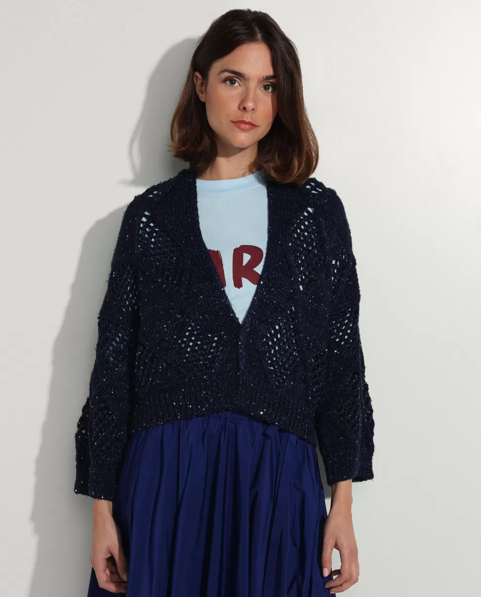 Wool-Mix Cardigan<Antonelli Best Sale